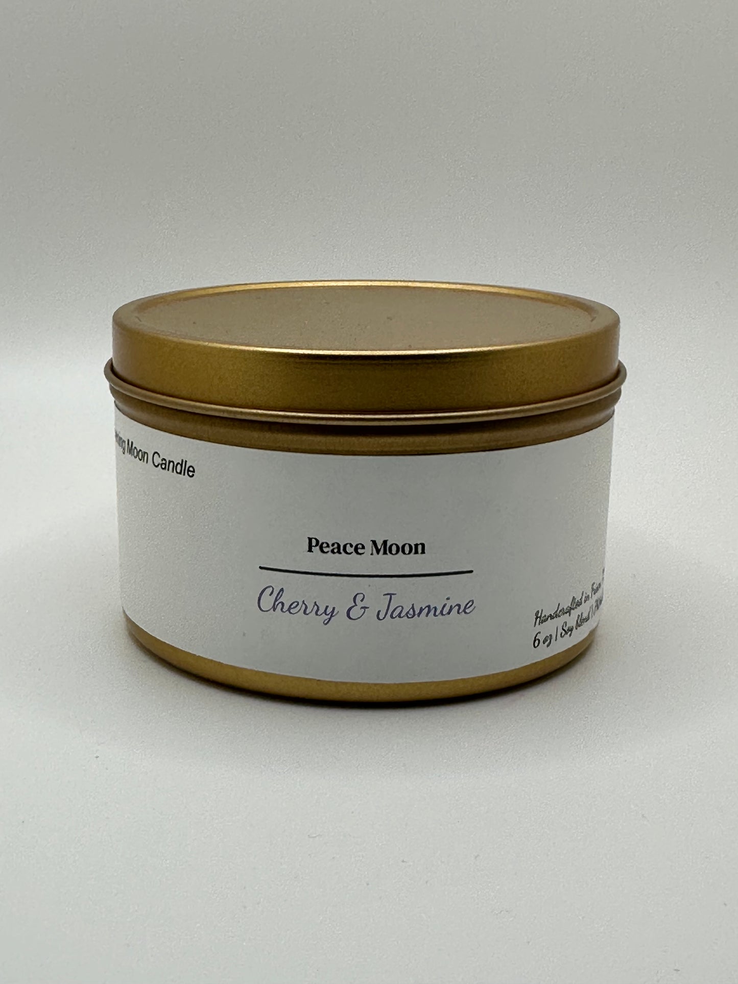 Peace Moon - Cherry and Jasmine Scented Candle perfect for relaxation