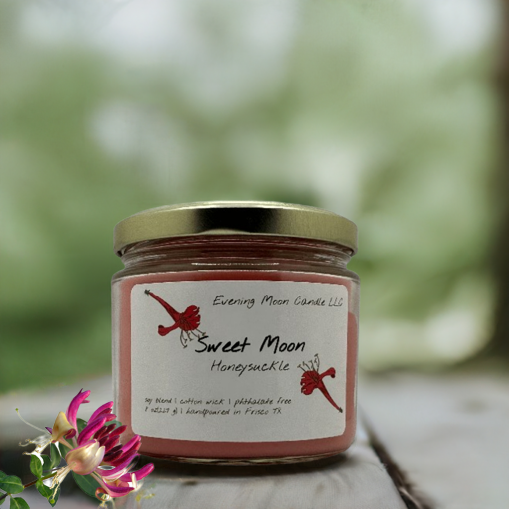 Sweet Moon Honeysuckle Candle | Cozy & Floral Touch