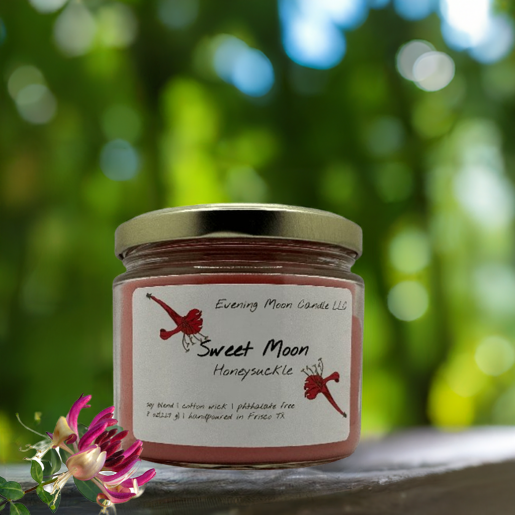 Sweet Moon Honeysuckle Candle | Cozy & Floral Touch