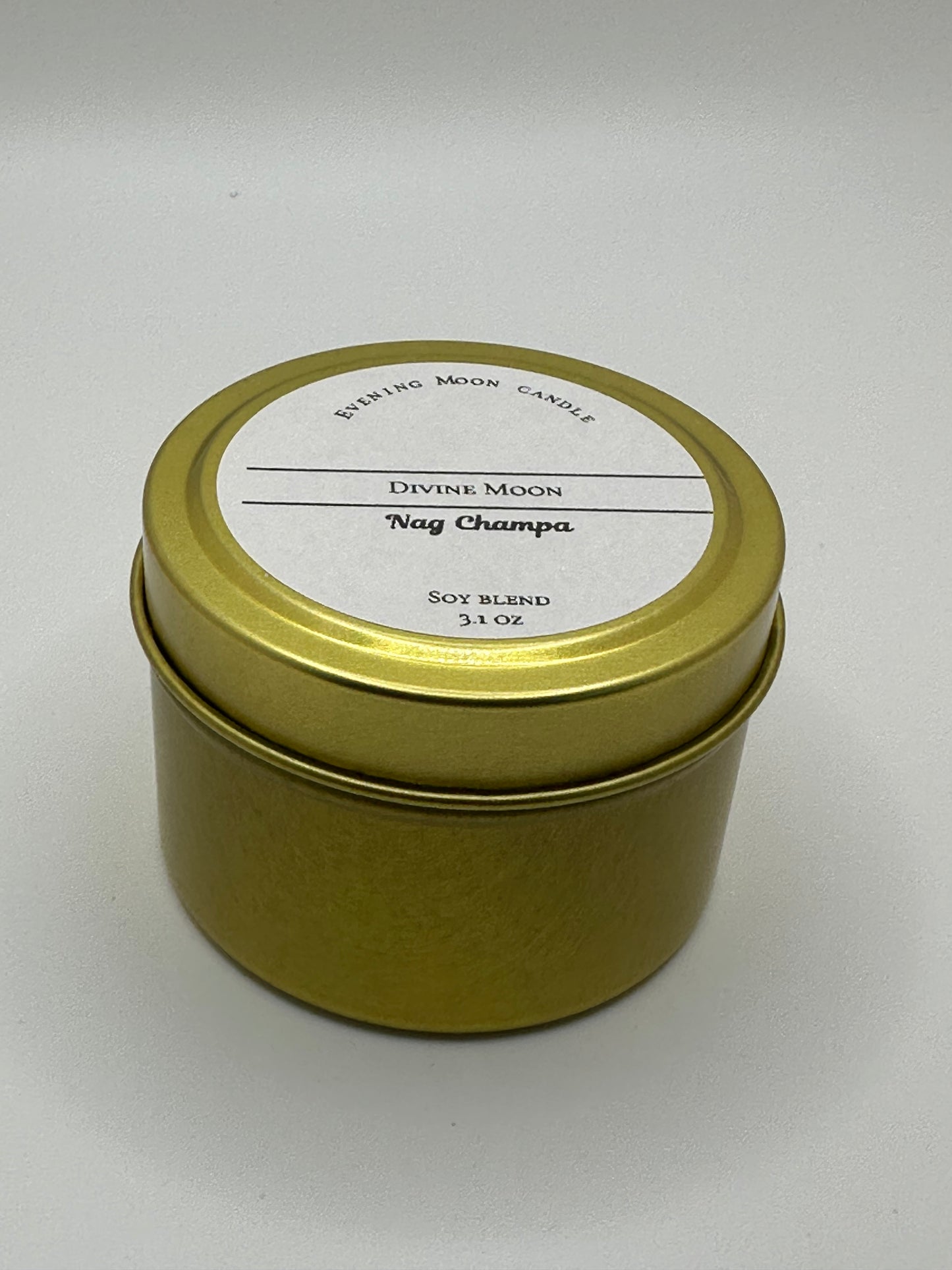 Nag Champa Scented Candle Divine Moon | Aromatic Soy Candle for Relaxation and Meditation