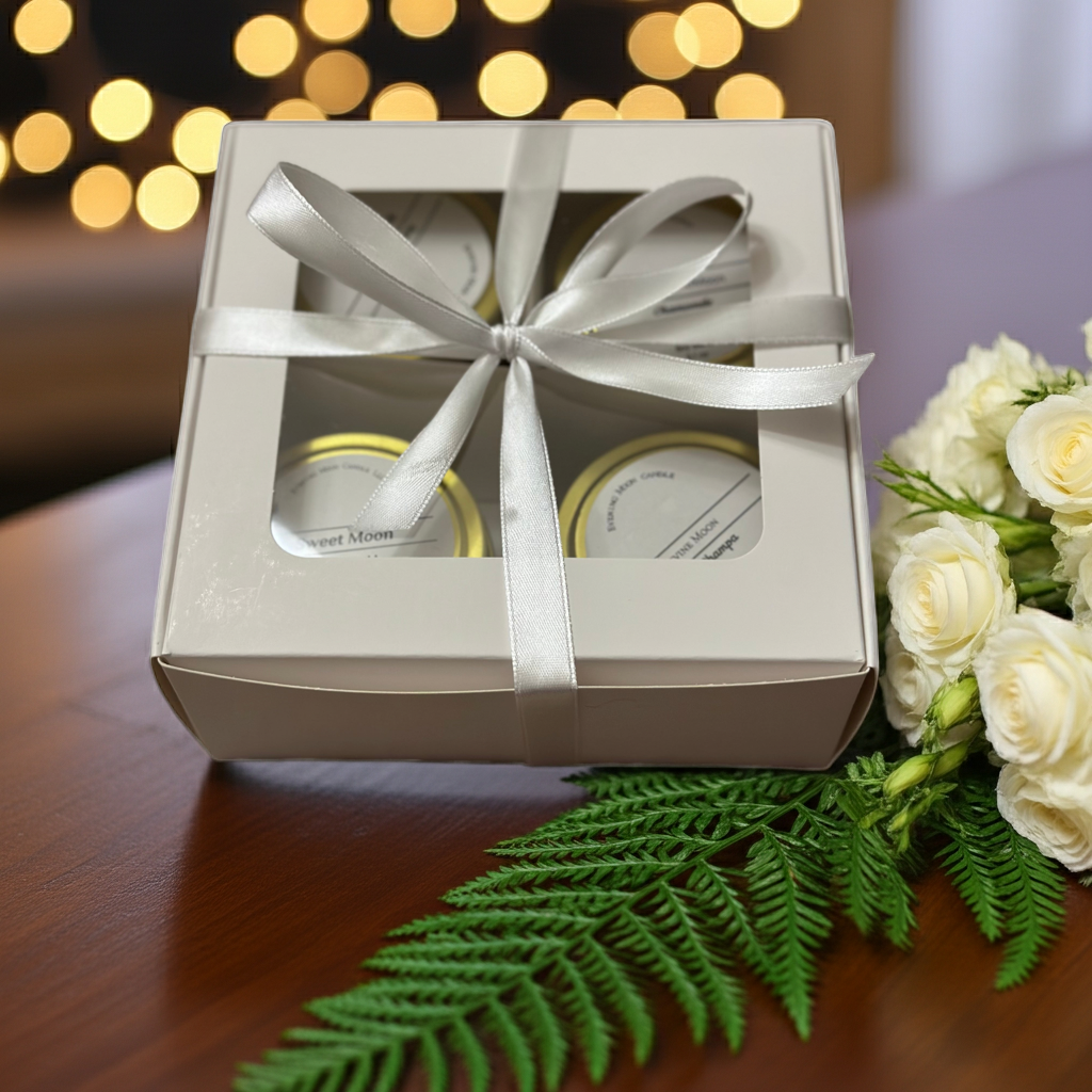 Peaceful Winter Collection Set - 4 Calming Candles (3.1 oz each)