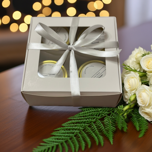 Peaceful Winter Collection Set - 4 Calming Candles (3.1 oz each)