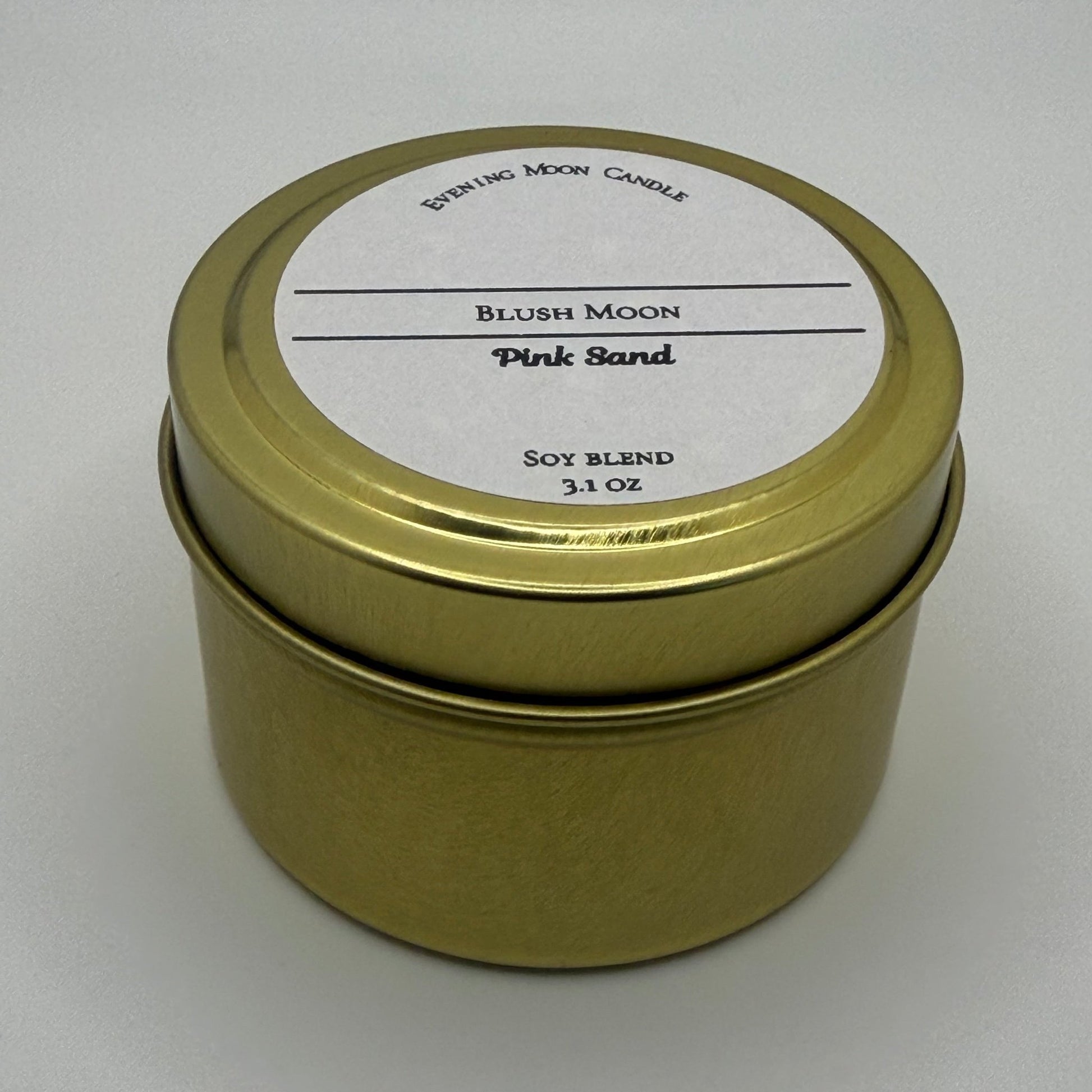 Blush Moon - Pink Sand Scented Candle for Tropical Cozy Home - Evening Moon Candle LLC