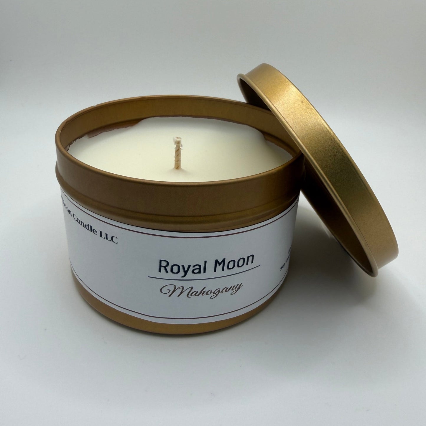 Mahogany scented candle for luxury cozy home - Evening Moon Candle LLC