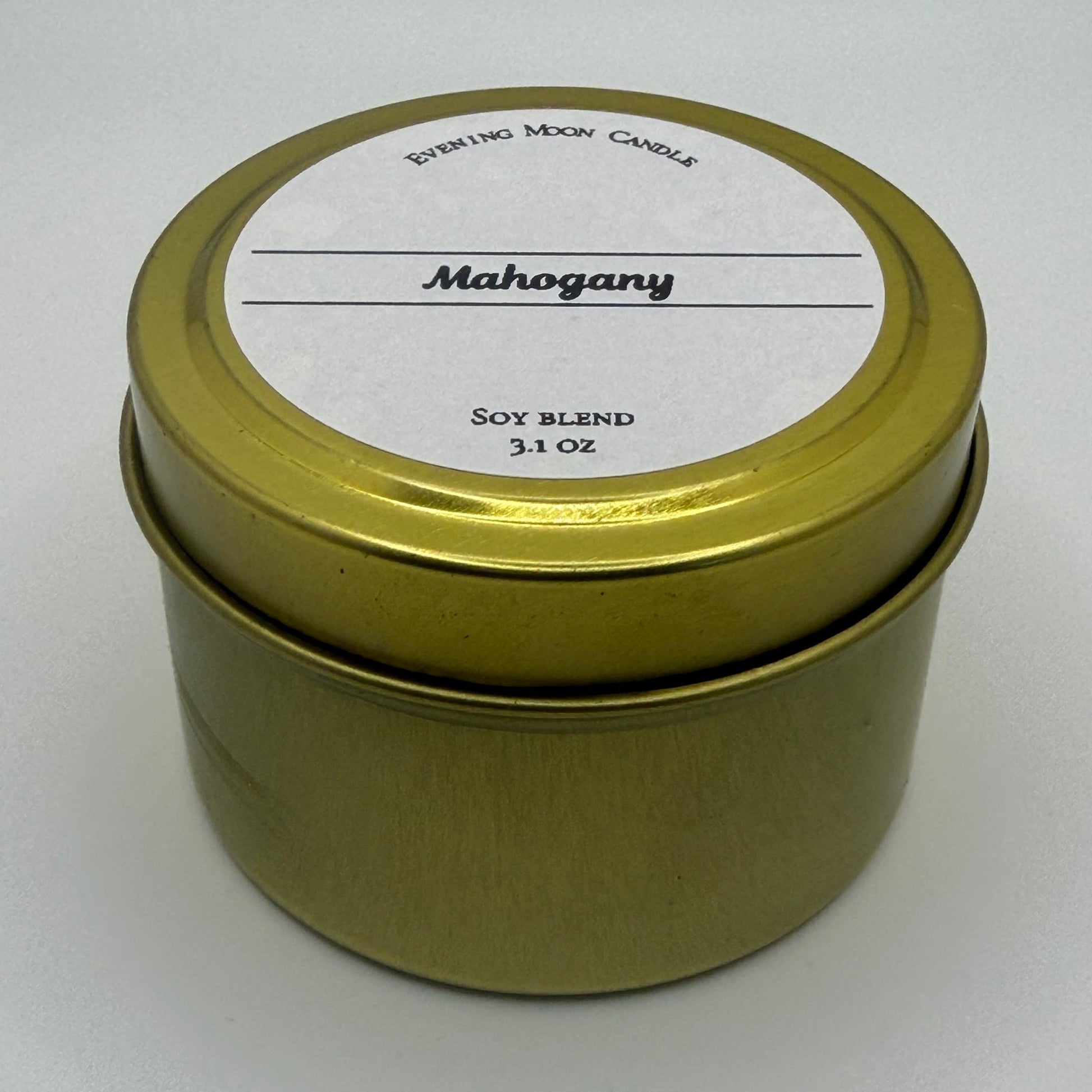 Mahogany scented candle for luxury cozy home - Evening Moon Candle LLC
