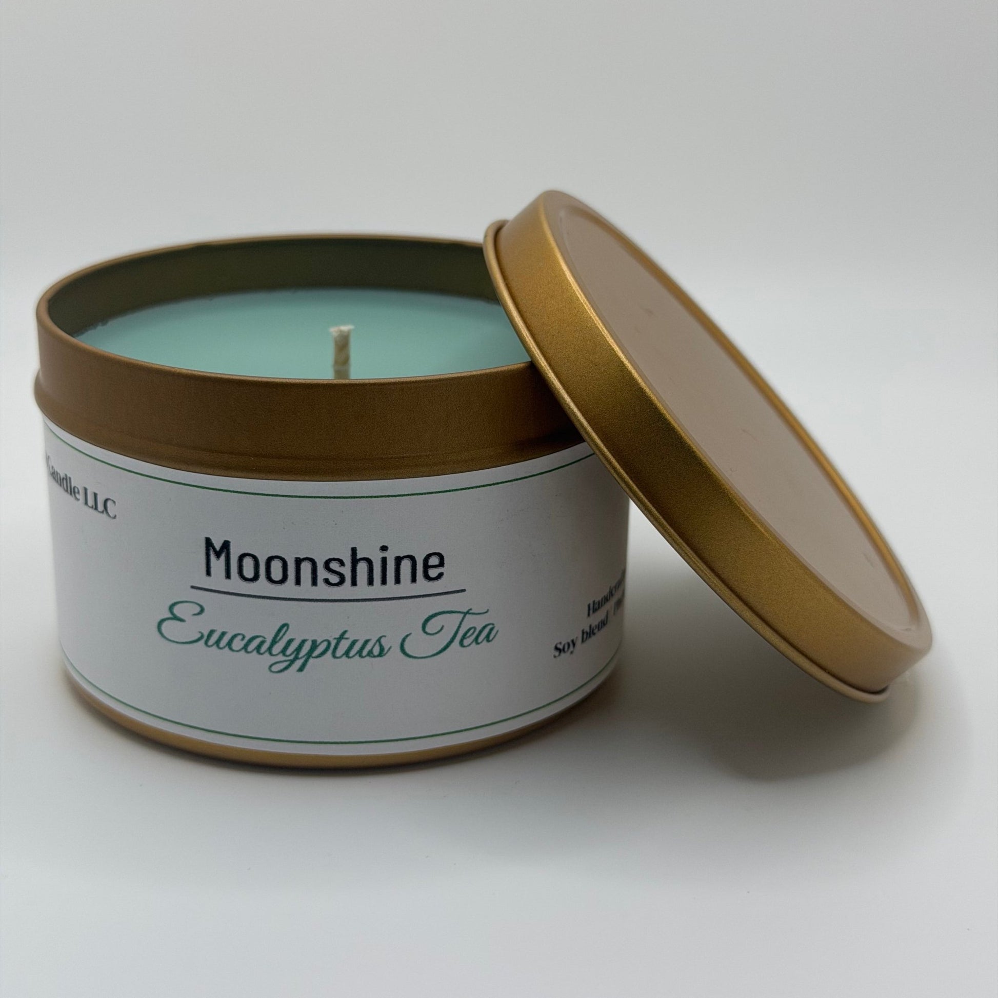 Moonshine Eucalyptus Spa Candle - for Refreshing & Relaxation - Evening Moon Candle LLC