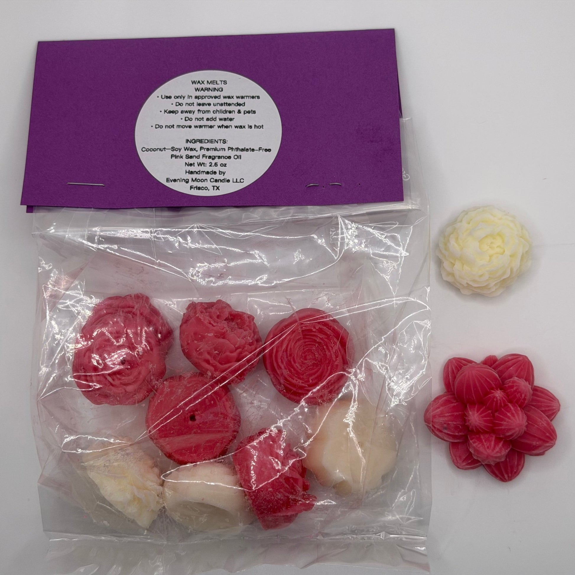 Pink Sand Wax Melts - Evening Moon Candle LLC