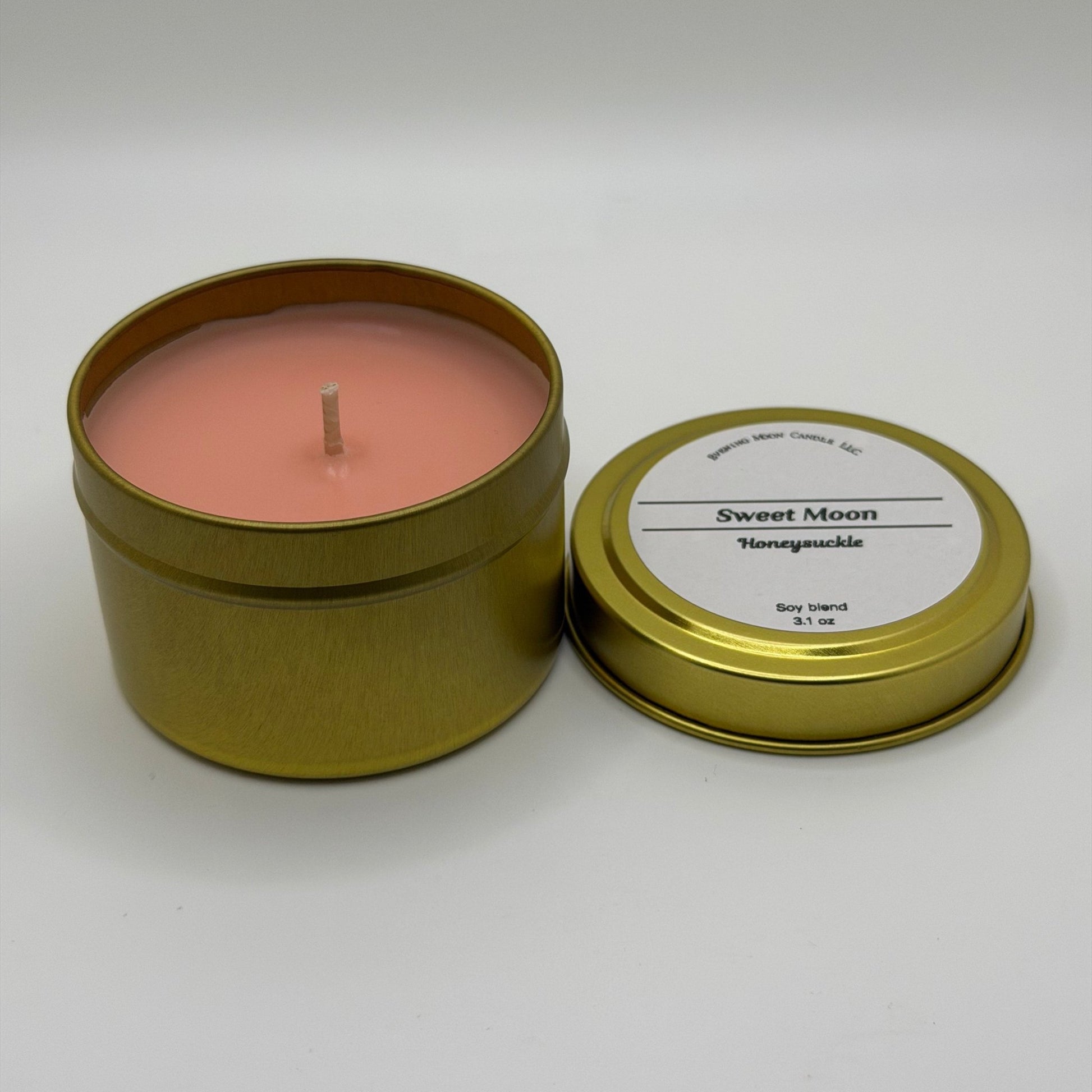 Sweet Moon Honeysuckle Candle | Cozy & Floral Touch - Evening Moon Candle LLC